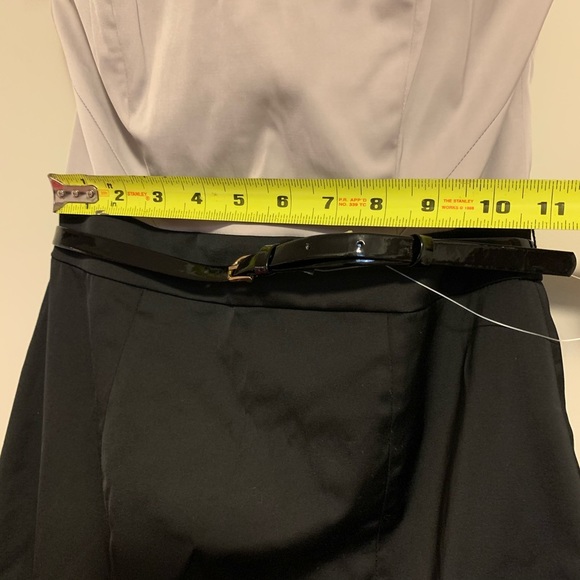 🆕 H&M Tan and Black Belted Colour Block Dress - Women’s Size 6 - Picture 5 of 5